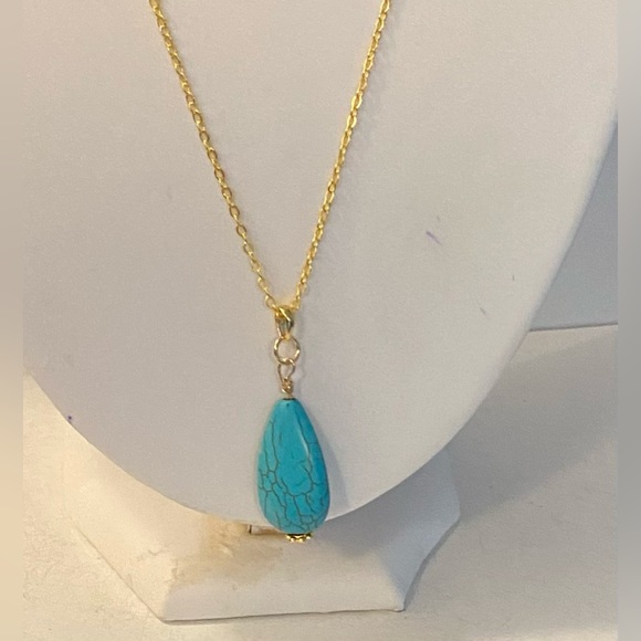 New Genuine Turquoise gemstone necklace - Picture 1 of 5